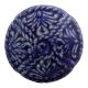 Navy Blue Floral Ceramic cabinet Knob